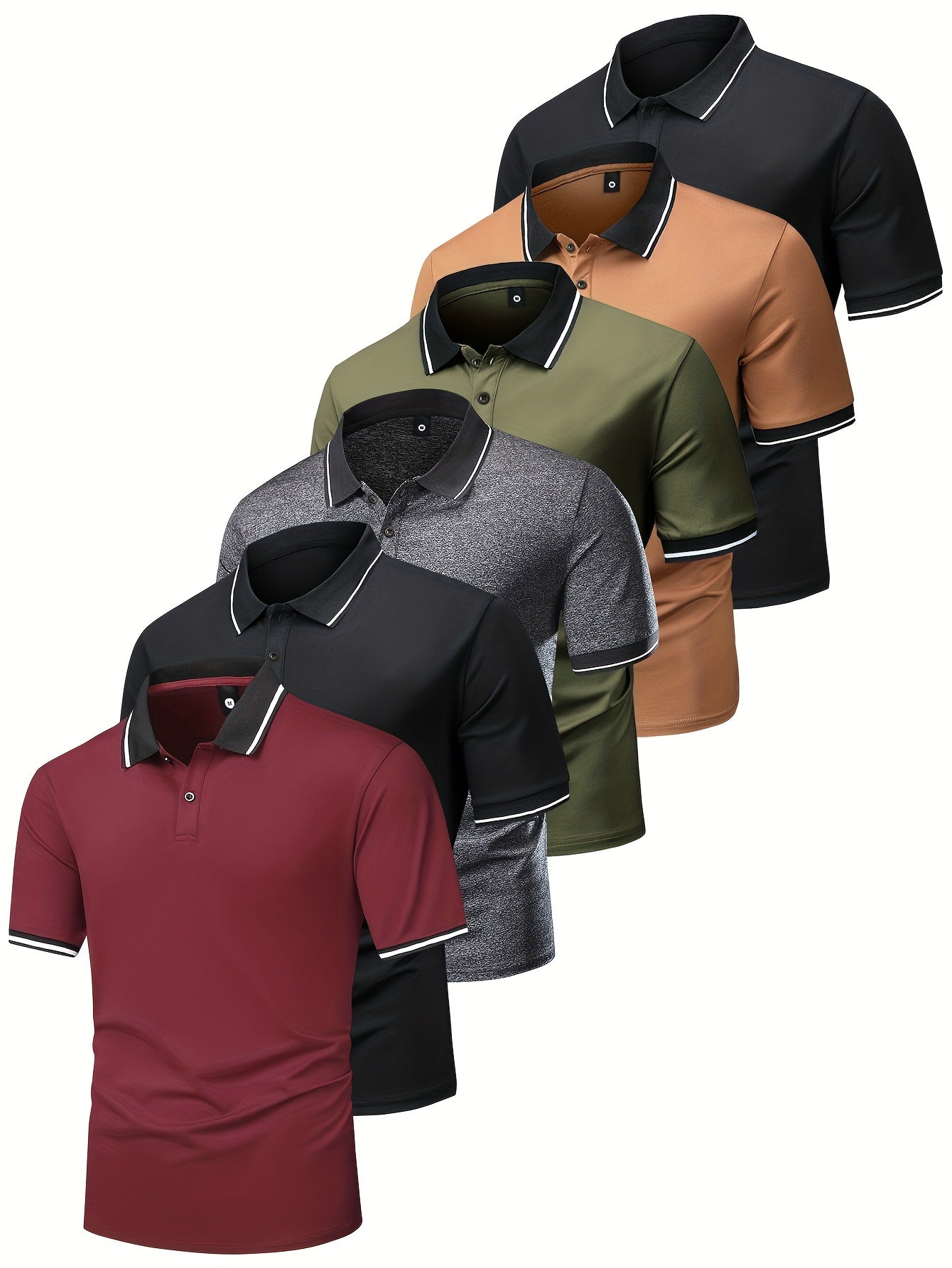 Bộ 6 Áo Polo Nam Thời Trang, Thể Thao & Dạo Phố - Daisan Mart