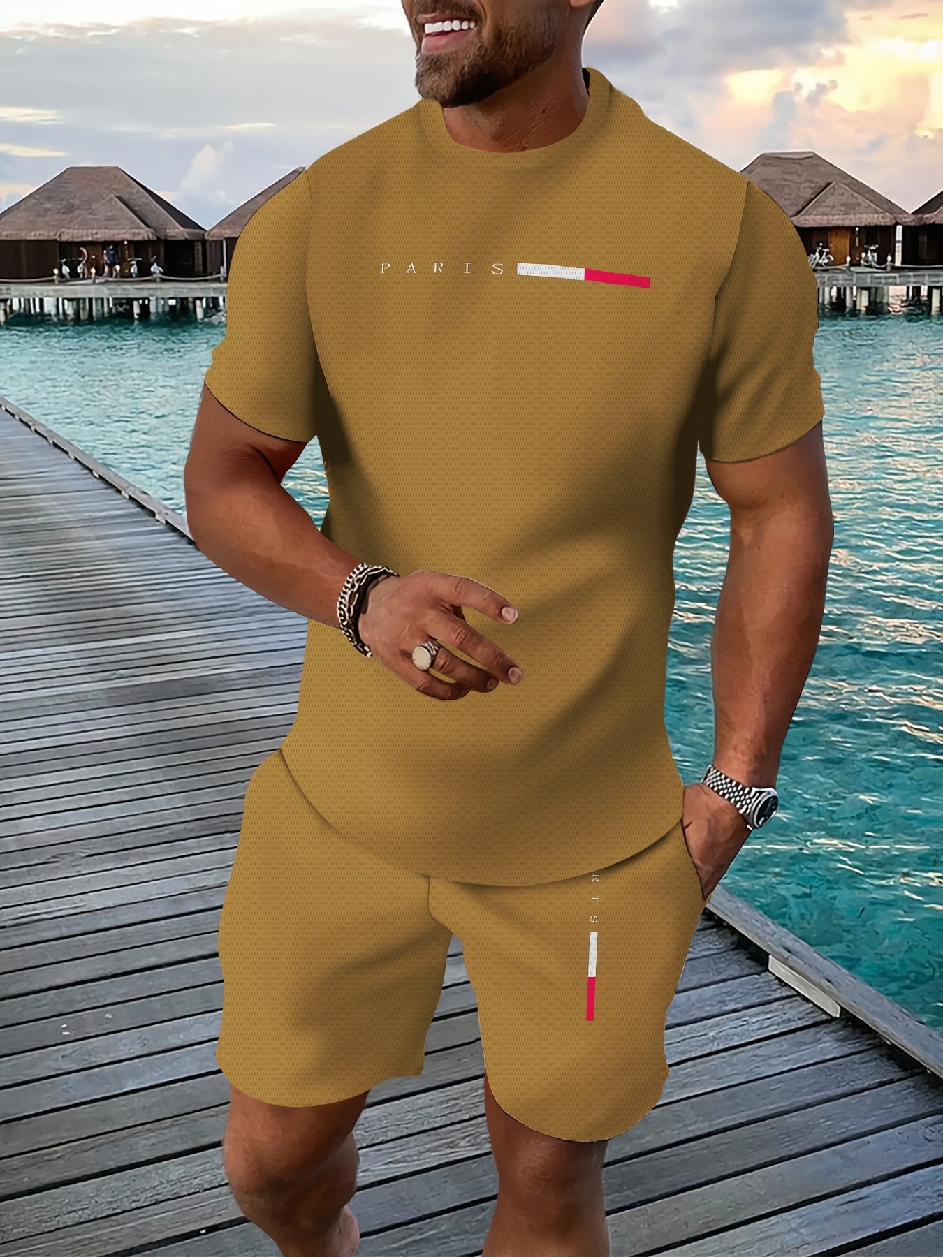 Bộ Đồ Thể Thao Nam Hè In 3D Thoáng Khí Năng Động