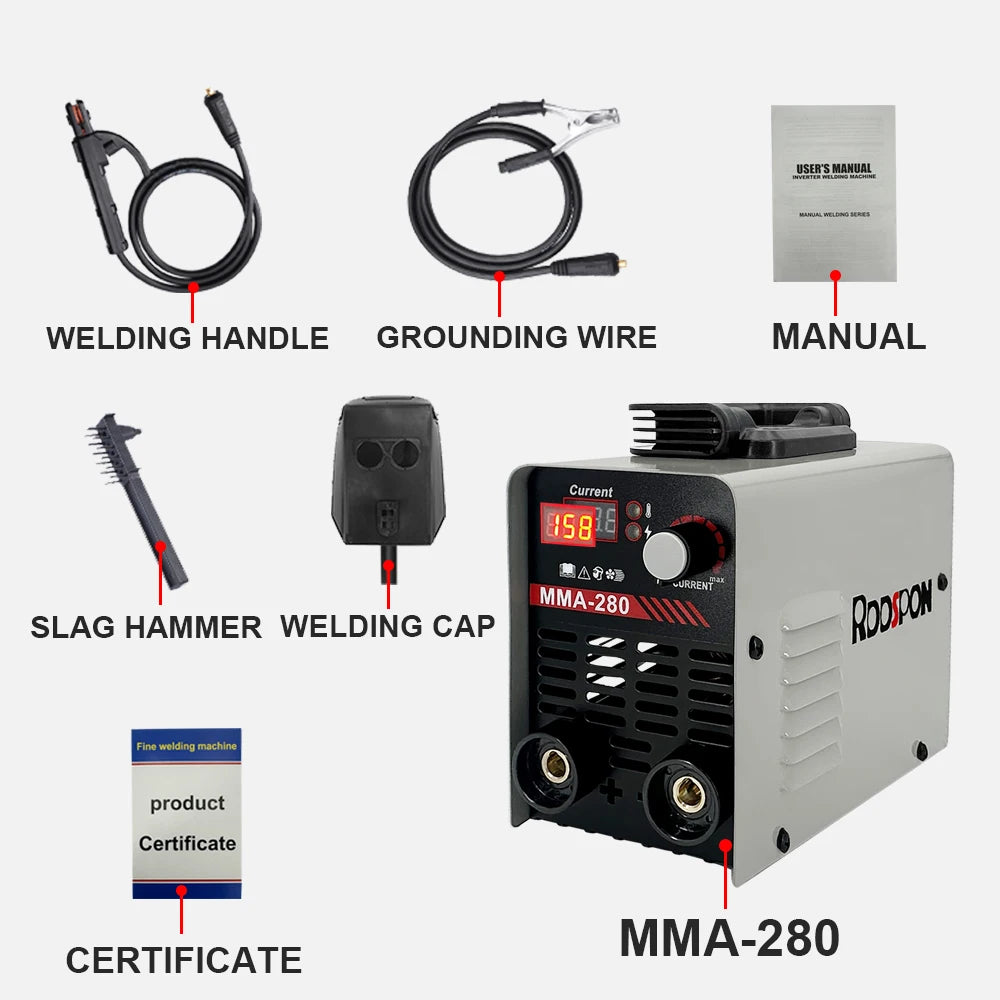 Máy hàn que MMA-280 ARC/TIG IGBT di động tiện dụng - Daisan Mart