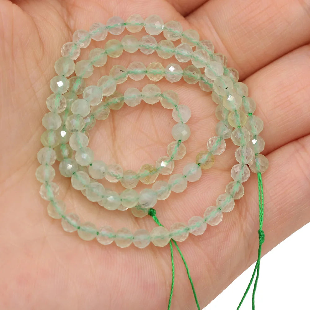 Chuỗi Hạt Thạch Anh Hồng 4mm Tự Nhiên Làm Vòng Tay - Daisan Mart