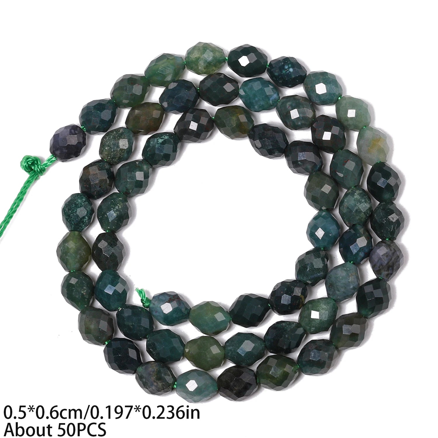 Natural Agate Beads 5x6mm - Handmade Jewelry