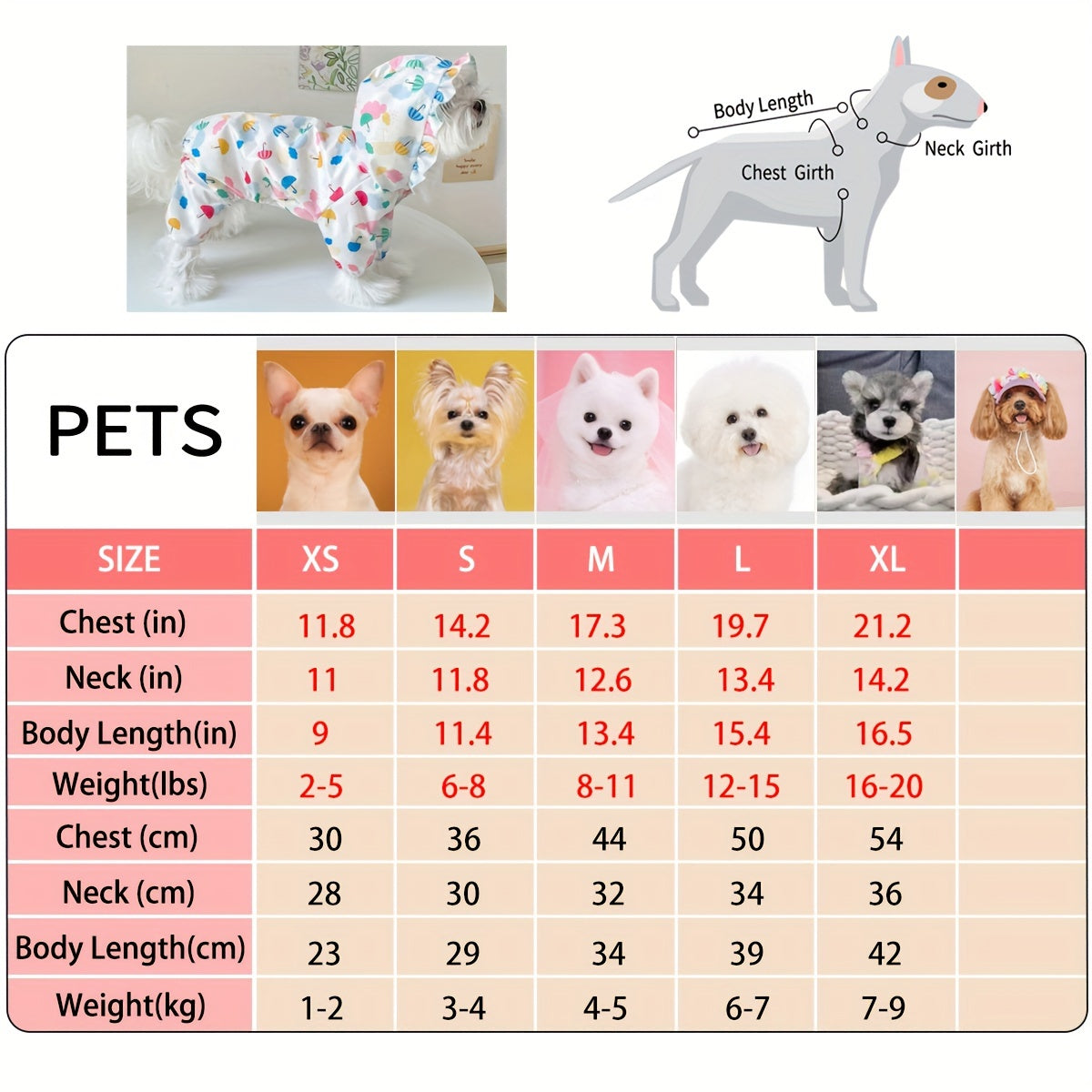 Áo Mưa Chống Nước Cho Chó Nhỏ - Dễ Thương & Tiện Lợi - Daisan Mart
