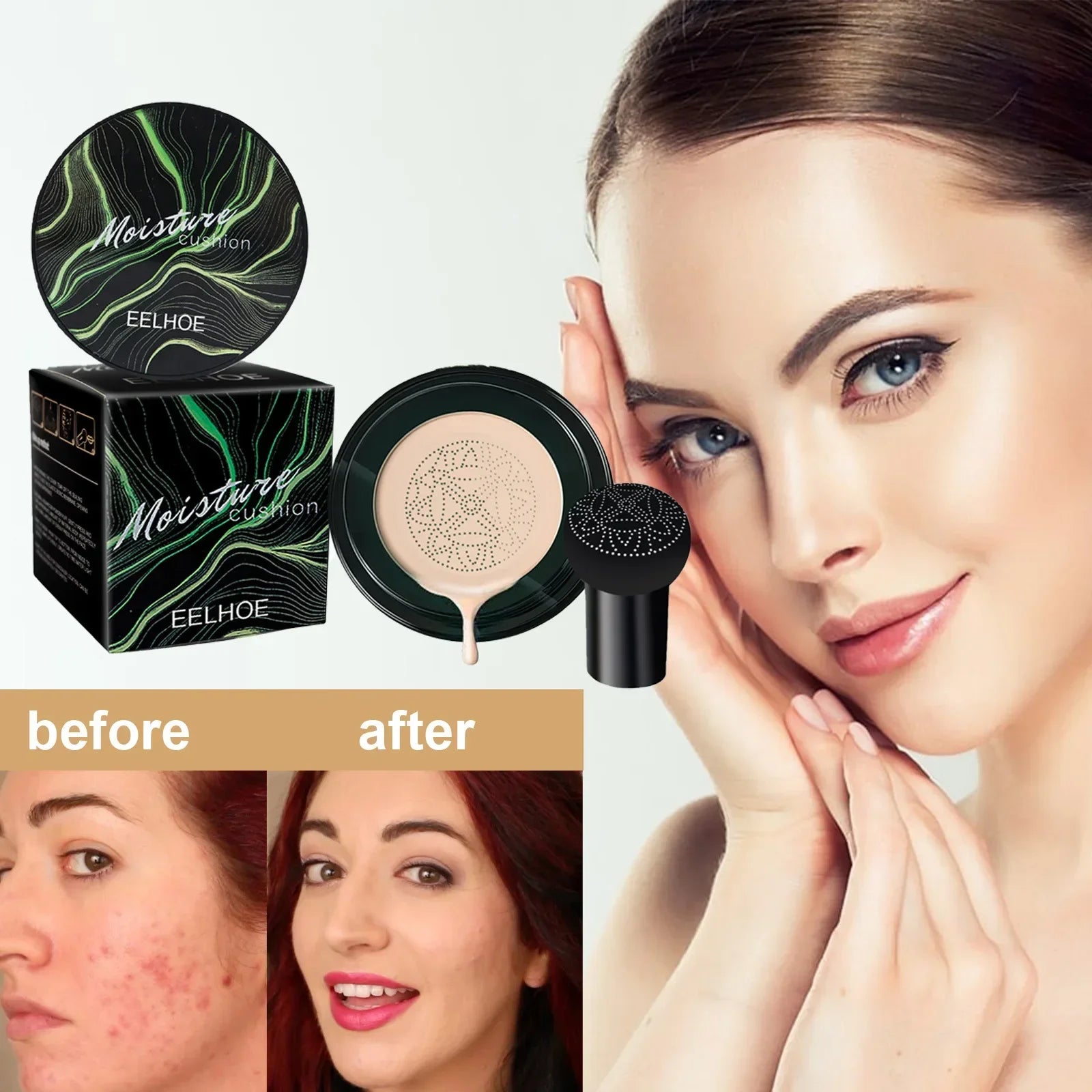 Đệm Nền CC Nấm Ma Thuật Che Phủ Ẩm Mịn Lâu Trôi - Daisan Mart