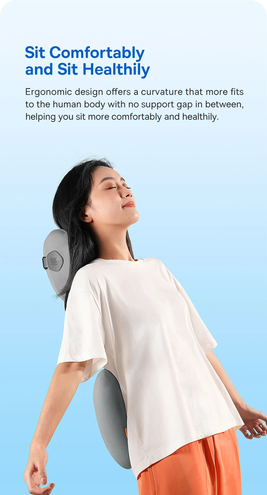 Baseus Car Neck Pillow Headrest Waist 3D Memory Foam Seat Support for Travel Neck Rest Breathable Car Back Lumbar Cushion Gadget - Daisan Mart