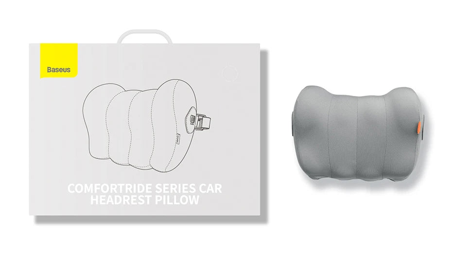 Baseus Car Neck Pillow Headrest Waist 3D Memory Foam Seat Support for Travel Neck Rest Breathable Car Back Lumbar Cushion Gadget - Daisan Mart