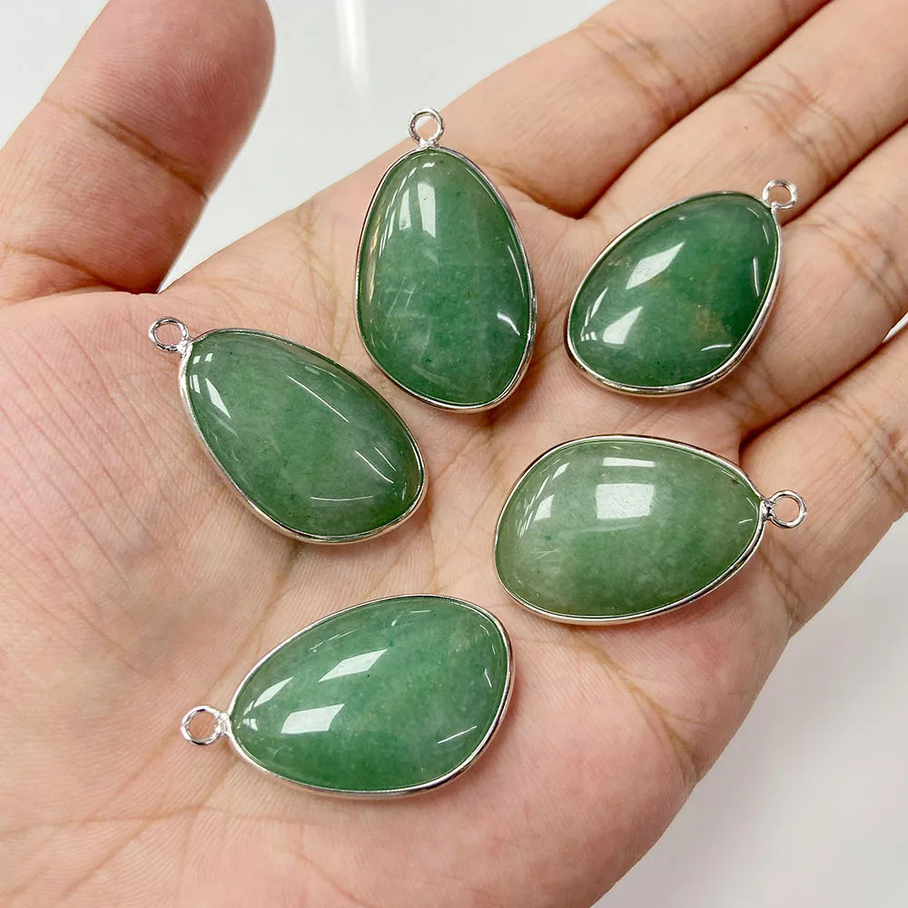 Mặt Dây Đá Tự Nhiên 20x30mm Thạch Anh Lapis DIY - Daisan Mart