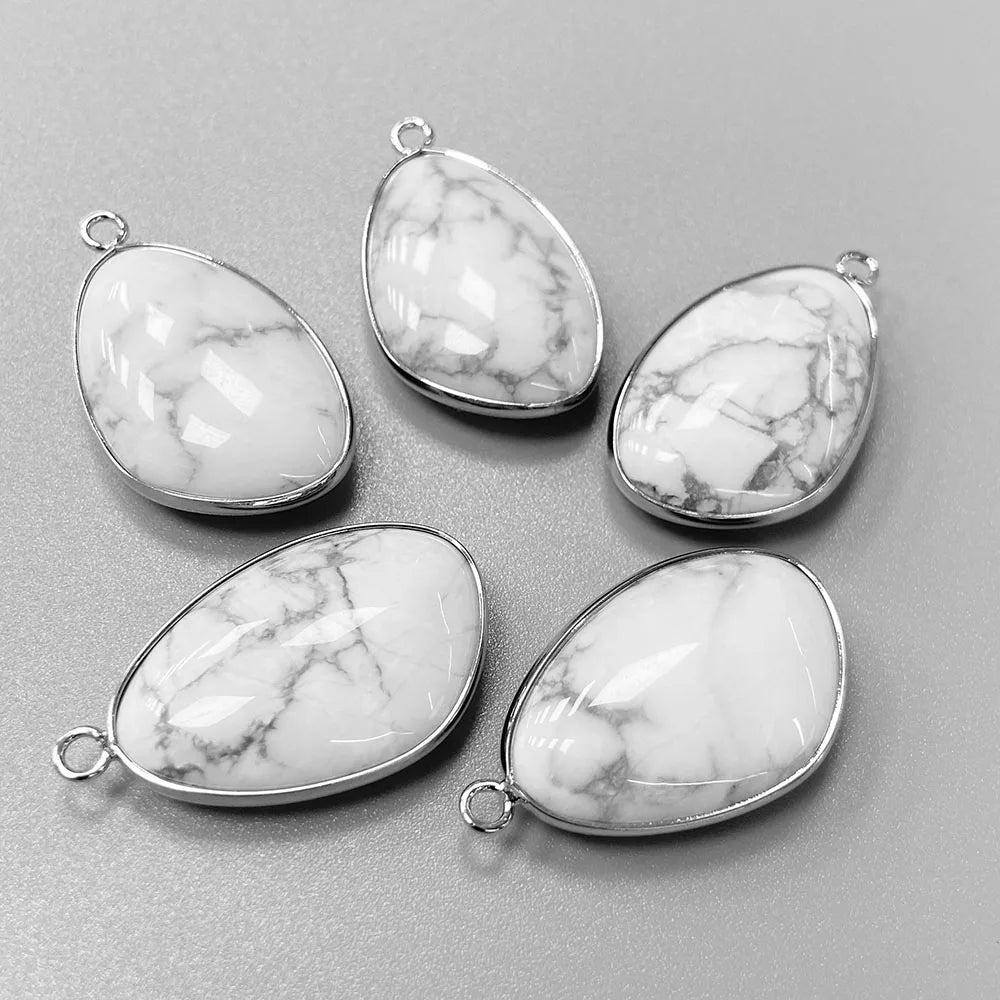 Mặt Dây Đá Tự Nhiên 20x30mm Thạch Anh Lapis DIY - Daisan Mart