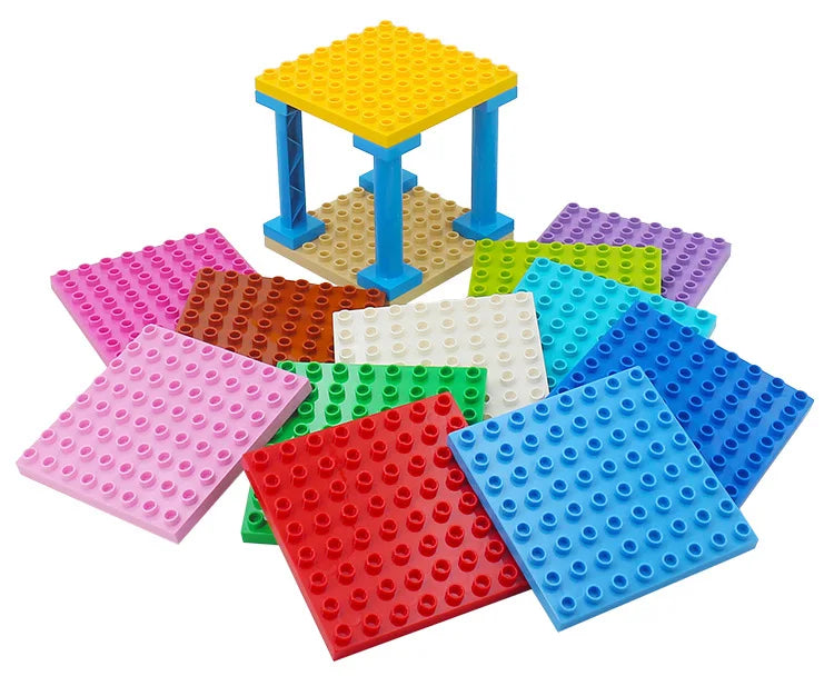 8*8 Dots Creative Large Particle Double Floors Building Blocks Base Plate DIY Bricks Baseplate Toys For Kids Christmas Gift - Daisan Mart