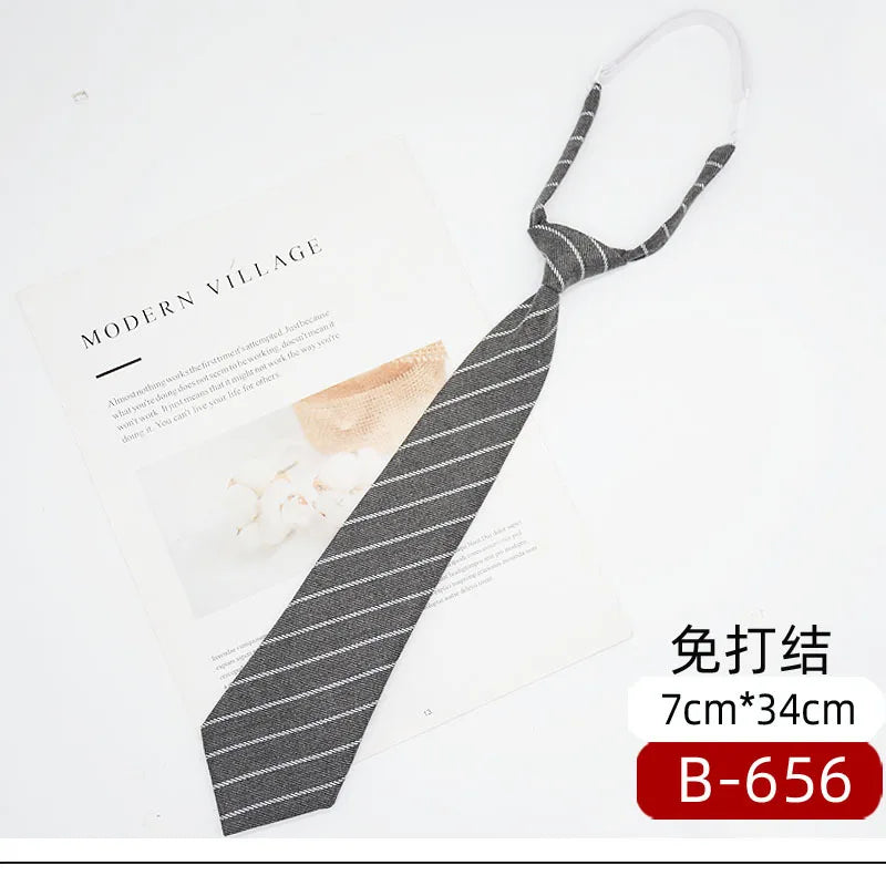 7公分條紋棉質領結，男女學生適用