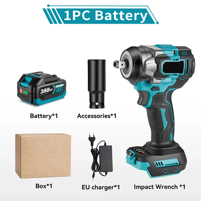 Máy Siết Bu Lông Không Chổi Than 600N.M Dùng Pin 18V - Daisan Mart