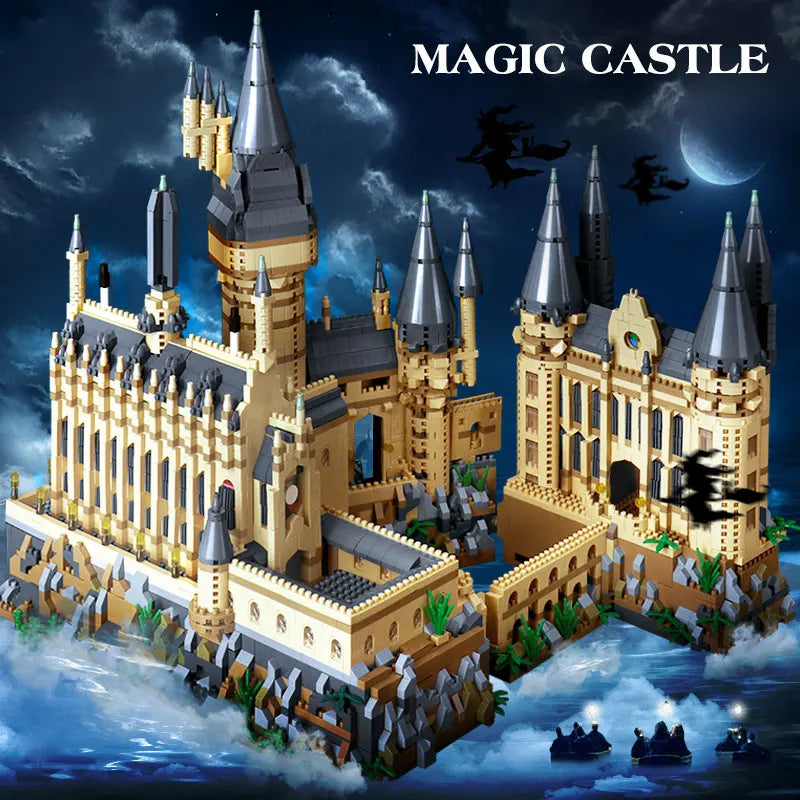 Micro Bricks City Creative Medieval Magic Castle Series School Architecture Palace Model Building Blocks Gifts Kid Assembly Toys - Daisan Mart