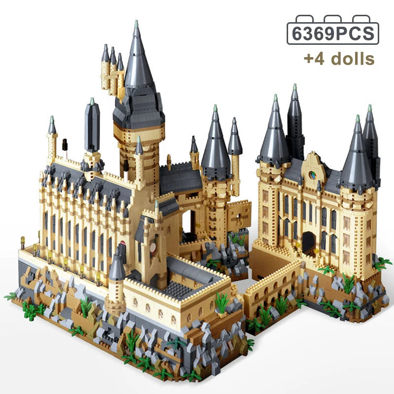 Micro Bricks City Creative Medieval Magic Castle Series School Architecture Palace Model Building Blocks Gifts Kid Assembly Toys - Daisan Mart