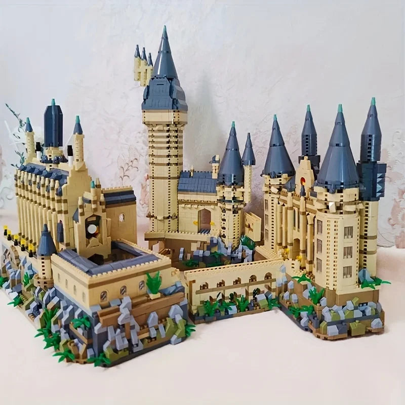 Micro Bricks City Creative Medieval Magic Castle Series School Architecture Palace Model Building Blocks Gifts Kid Assembly Toys - Daisan Mart