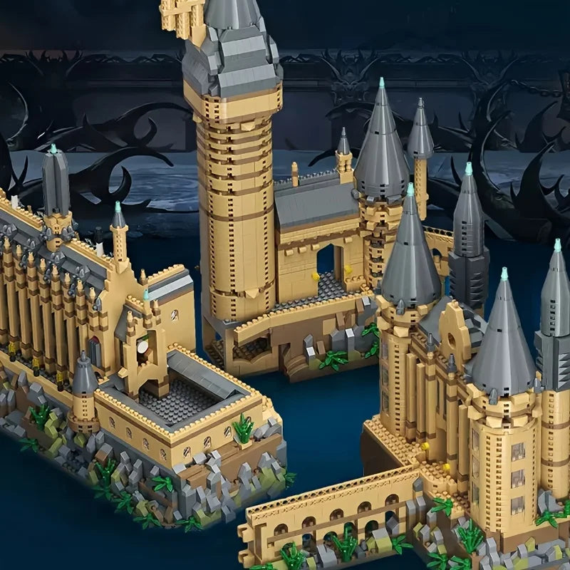 Micro Bricks City Creative Medieval Magic Castle Series School Architecture Palace Model Building Blocks Gifts Kid Assembly Toys - Daisan Mart
