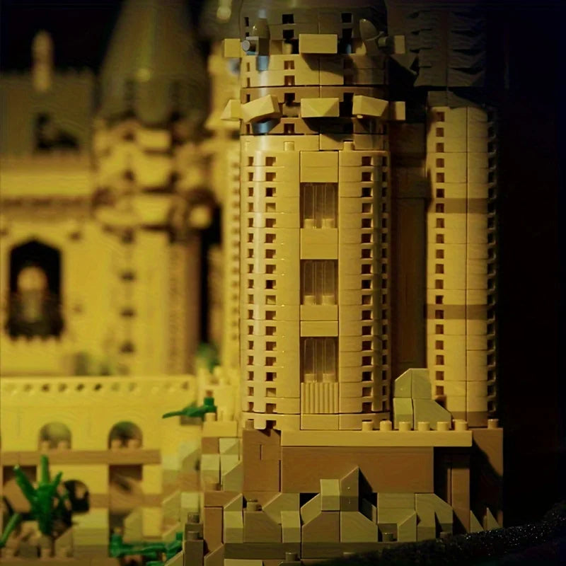 Micro Bricks City Creative Medieval Magic Castle Series School Architecture Palace Model Building Blocks Gifts Kid Assembly Toys - Daisan Mart