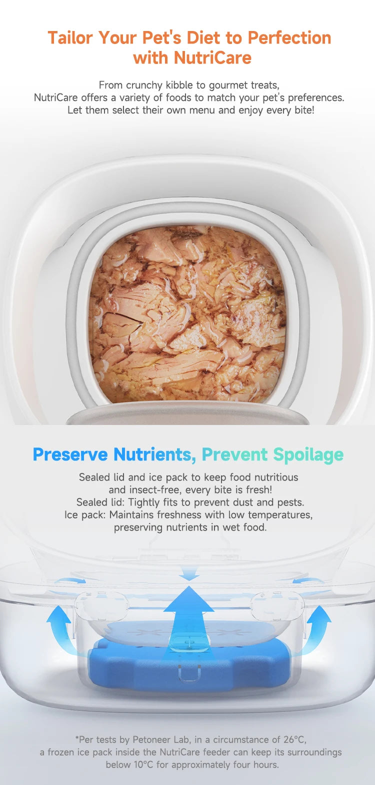 New Petoneer NutriCare Feeder Tailored For Multi-Pet Households Pet feeder Cat And Dog Feeder With App Global Version - Daisan Mart