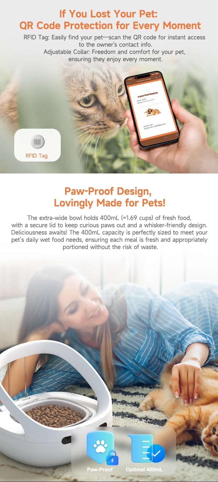 New Petoneer NutriCare Feeder Tailored For Multi-Pet Households Pet feeder Cat And Dog Feeder With App Global Version - Daisan Mart