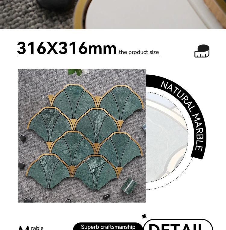 Gạch Đá Tự Nhiên Trang Trí Tường Sàn Cao Cấp 10mm - Daisan Mart