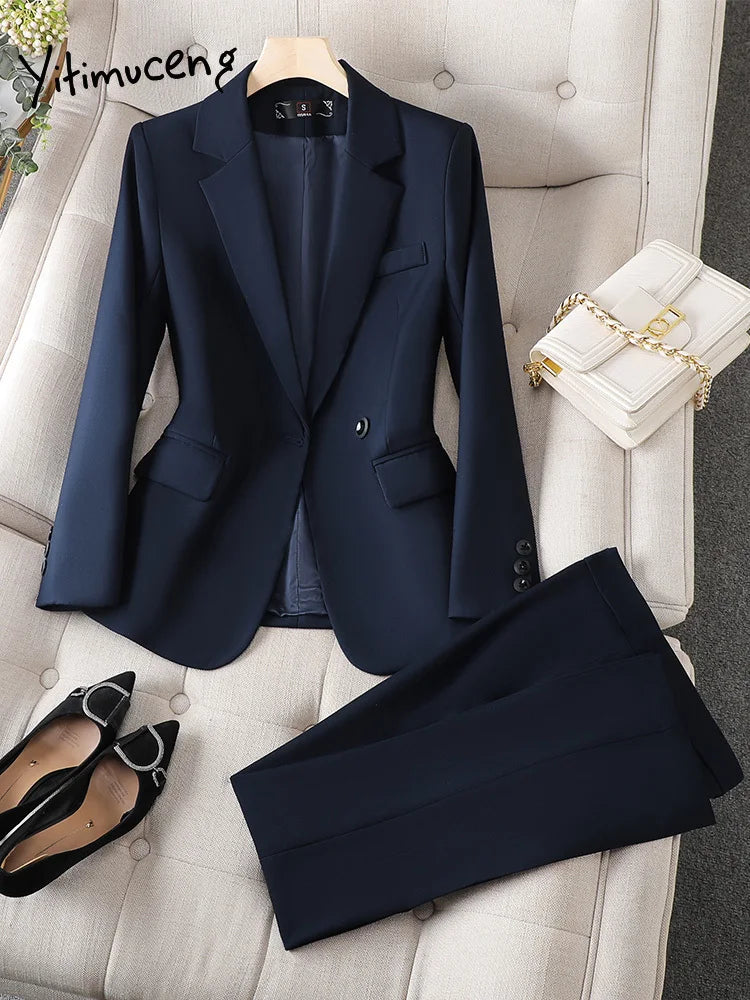 Elegant Women's Vest Set - Blazer &amp; Fashion Pants