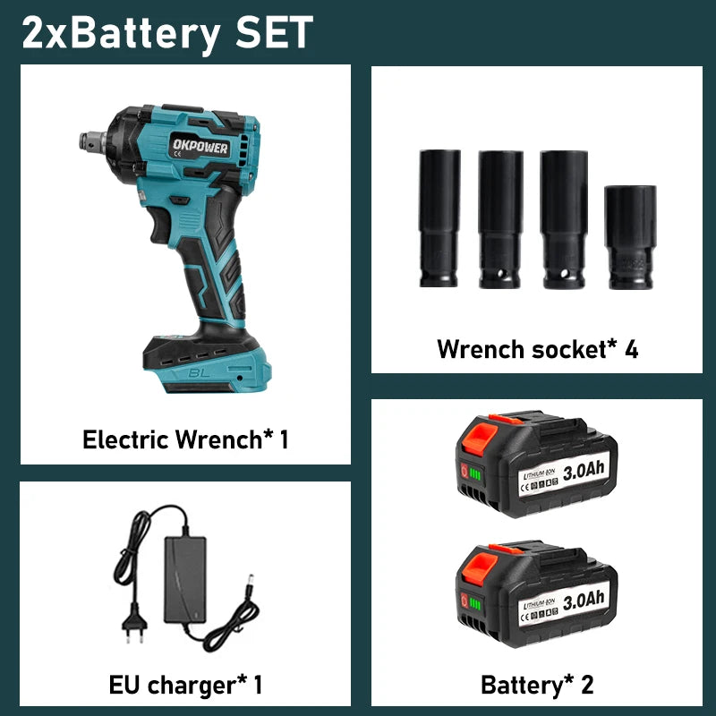 Dụng Cụ Vặn Ốc Điện Không Chổi Than 1000N.M Makita - Daisan Mart