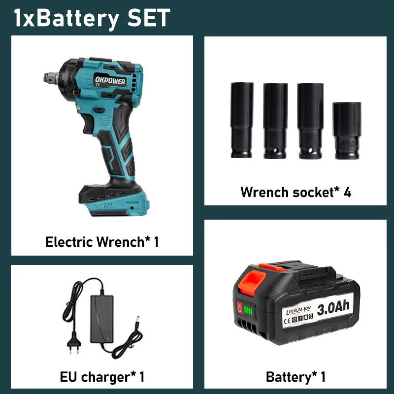 Dụng Cụ Vặn Ốc Điện Không Chổi Than 1000N.M Makita - Daisan Mart