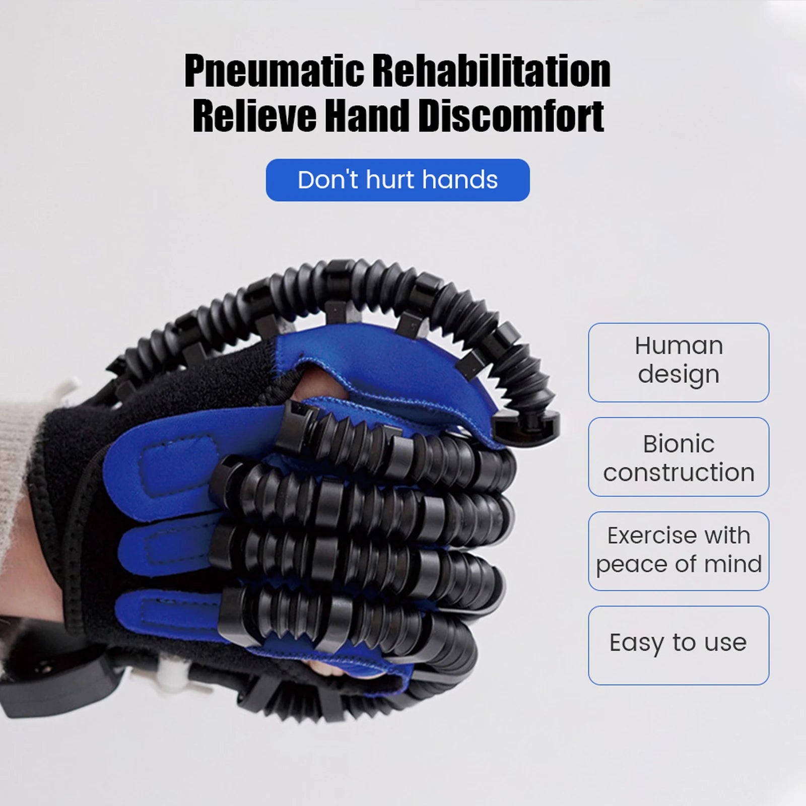 NEW Rehabilitation Robot Gloves Stroke Hemiplegia Cerebral Infarction Training Device Finger Exerciser Hand Function Recove - Daisan Mart