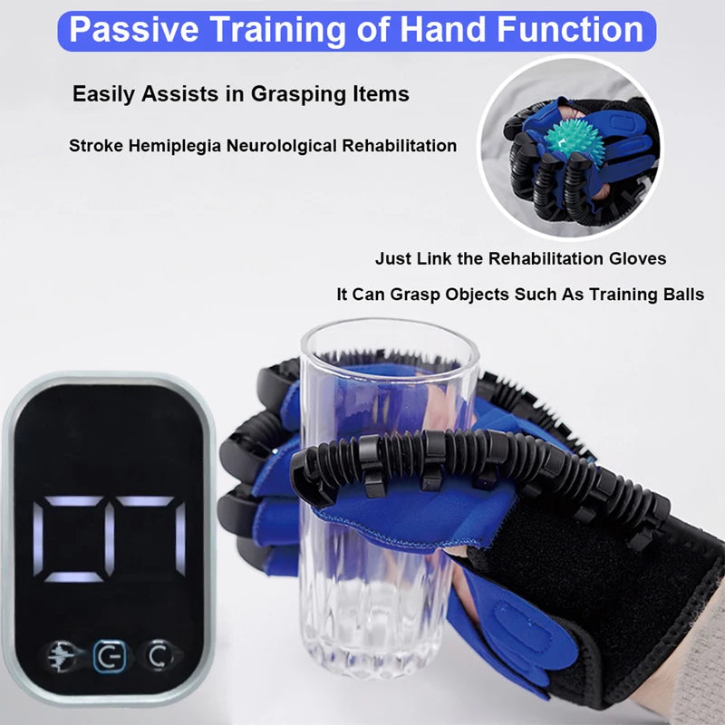 NEW Rehabilitation Robot Gloves Stroke Hemiplegia Cerebral Infarction Training Device Finger Exerciser Hand Function Recove - Daisan Mart