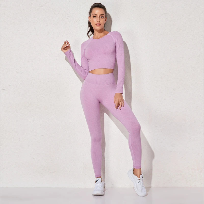 Áo Tập Yoga Dài Tay Không Đường May Cho Nữ - Daisan Mart