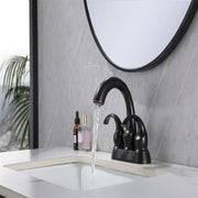 Modern Deck-Mounted Three Holes Basin Mixer Brass Bathroom Shower Faucet New Design 2-Handle Basin Faucet for Bathroom - Daisan Mart