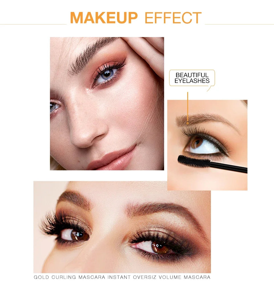 Mascara Dài Mi 3D Đen - Cọ Vàng Sang Trọng Bền Màu - Daisan Mart