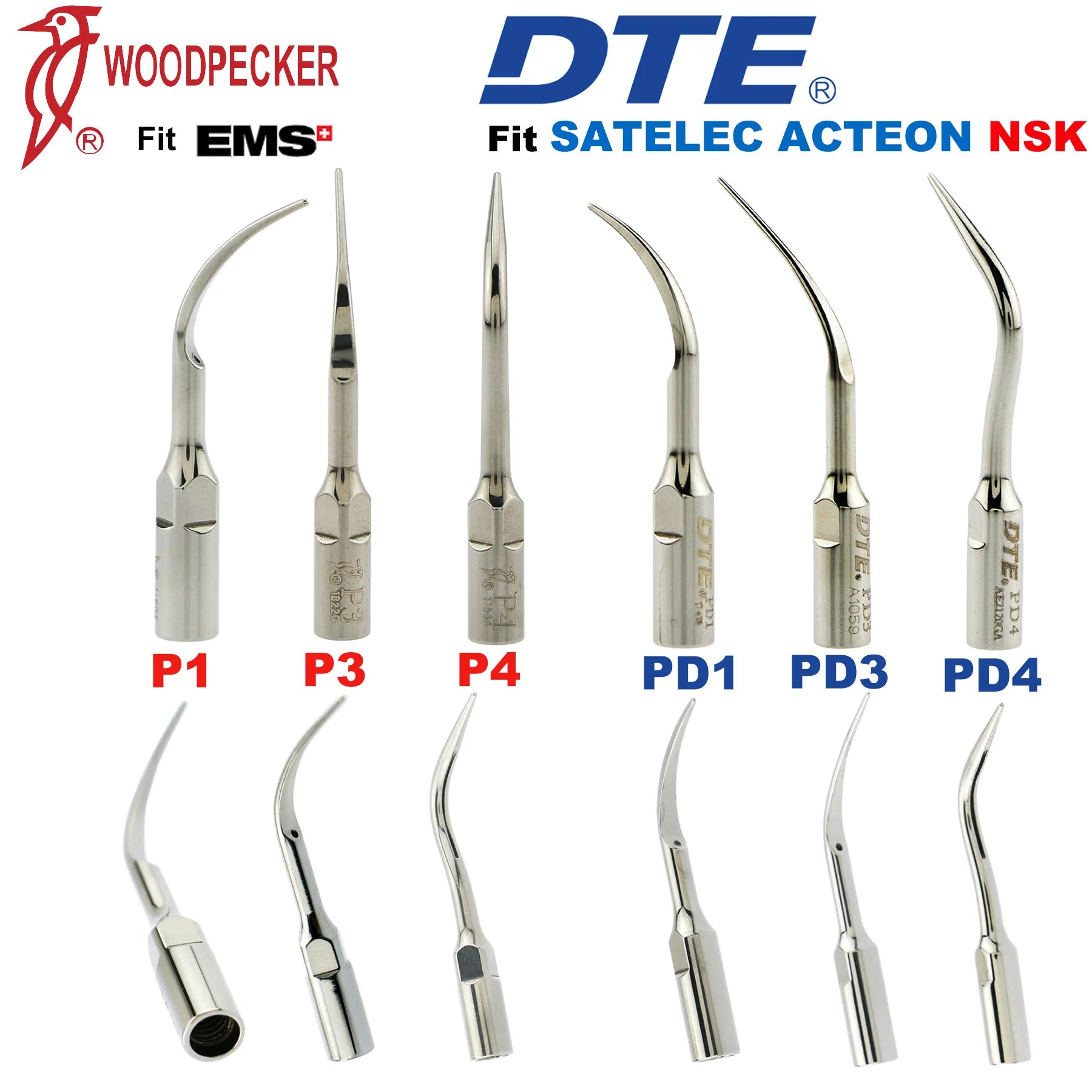 Đầu Tip Siêu Âm DTE Woodpecker Cho Máy Cạo Vôi Răng