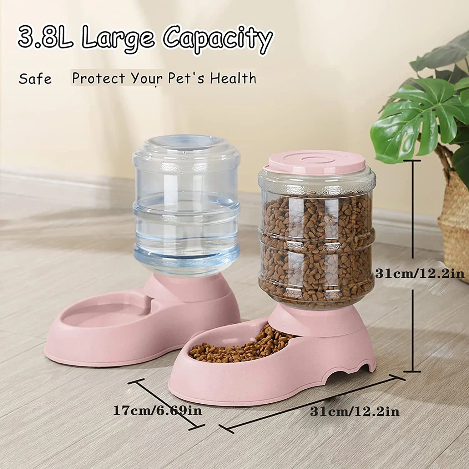 Automatic Water Dispenser Large Capacity Pet Feeder Small Dog Food Bowl  Cat Feeder Drinking Bowl Pet Feeding Drinker Water Bowl - Daisan Mart