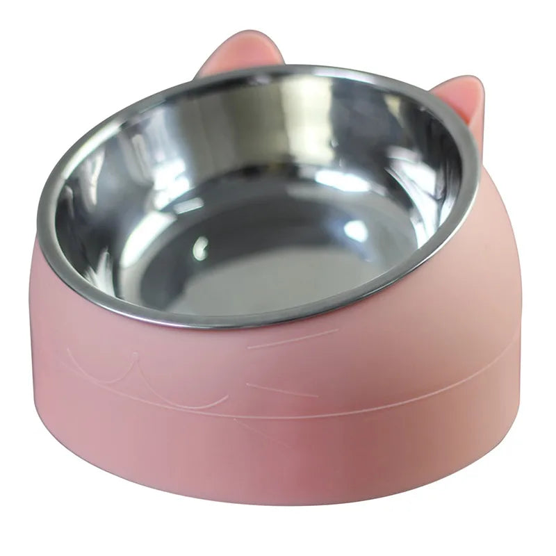Pet Bowls Dog Food Water Feeder Stainless Steel Pet Drinking Dish Feeder Cat Puppy Feeding Supplies Small Dog Accessories - Daisan Mart