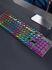 Bàn phím cơ Đèn LED Chiến Game - Bóng Tối Tỏa Sáng - Daisan Mart