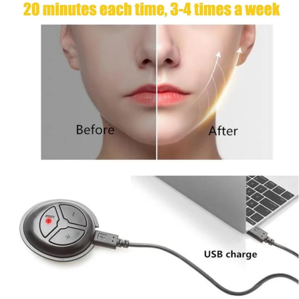 Máy Nâng Cơ Mặt V-3 Chế Độ Massage Căng Da USB - Daisan Mart
