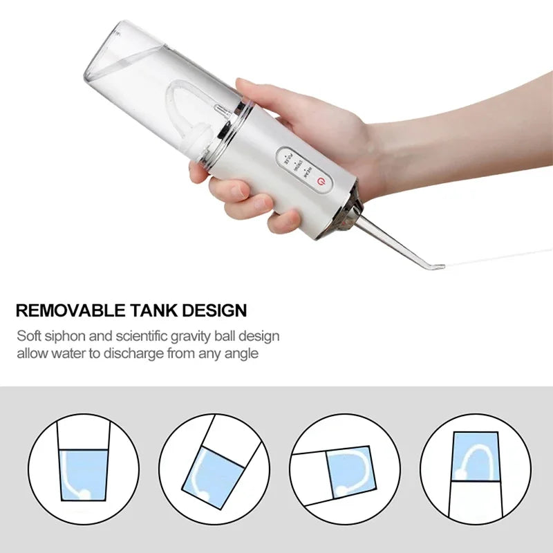 Máy Tăm Nước Cầm Tay 4 Đầu Sạc USB Chống Nước - Daisan Mart