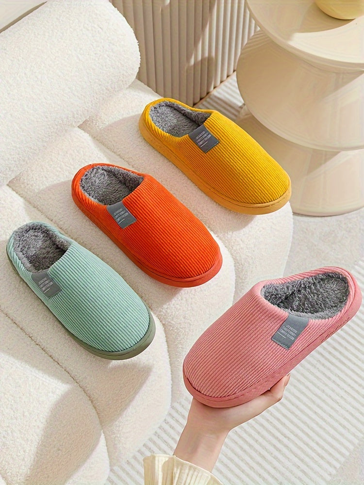 Dép Lười Bông Ấm - Chống Trượt Đa Sắc - Daisan Mart