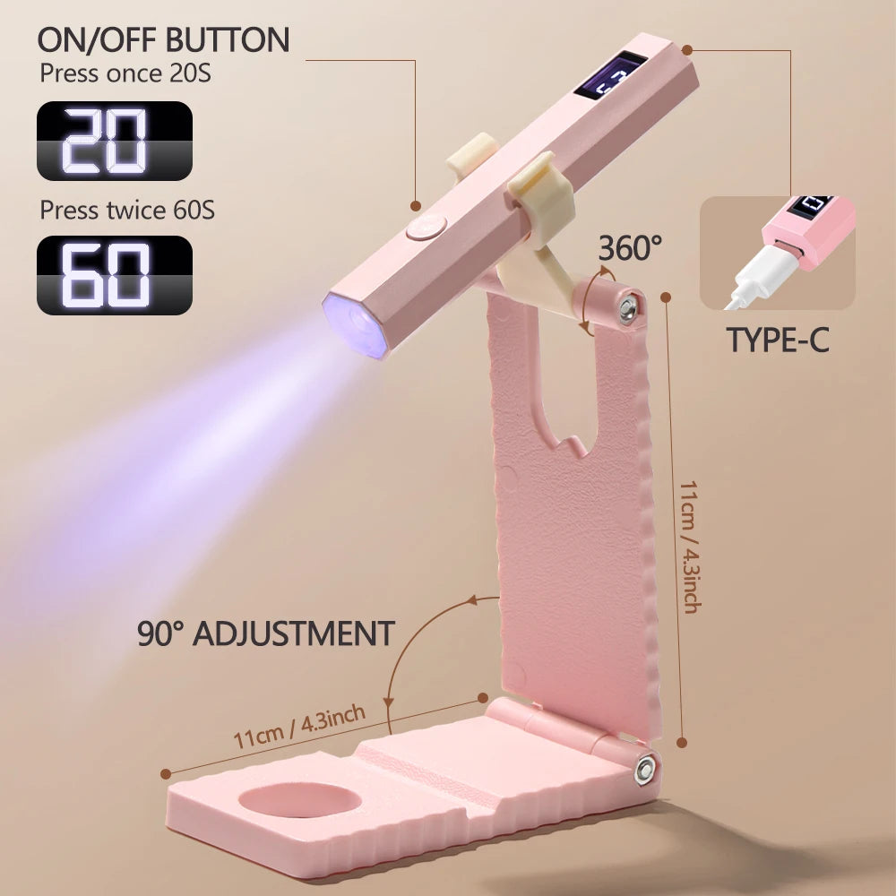 Đèn Sấy Móng Cầm Tay UV/LED Sạc USB Nhanh Tiện Lợi - Daisan Mart