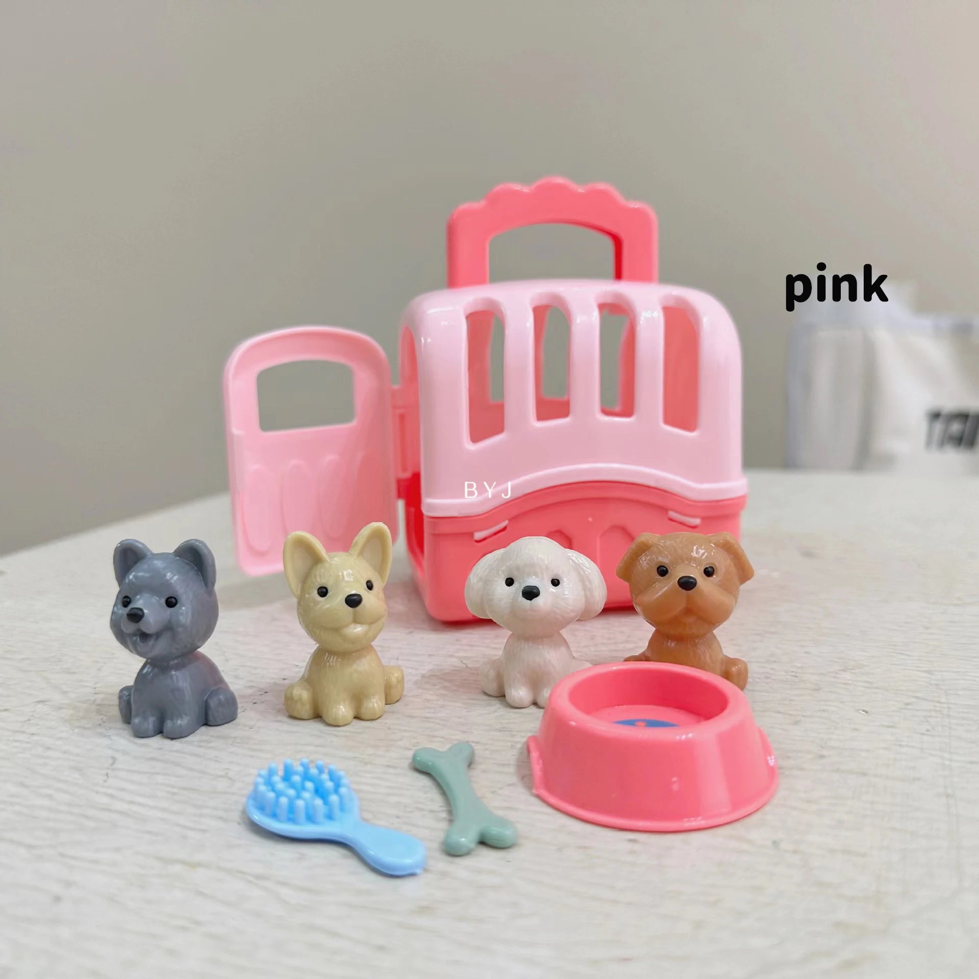 Cute Mini Pet Family Toy Set for Kids