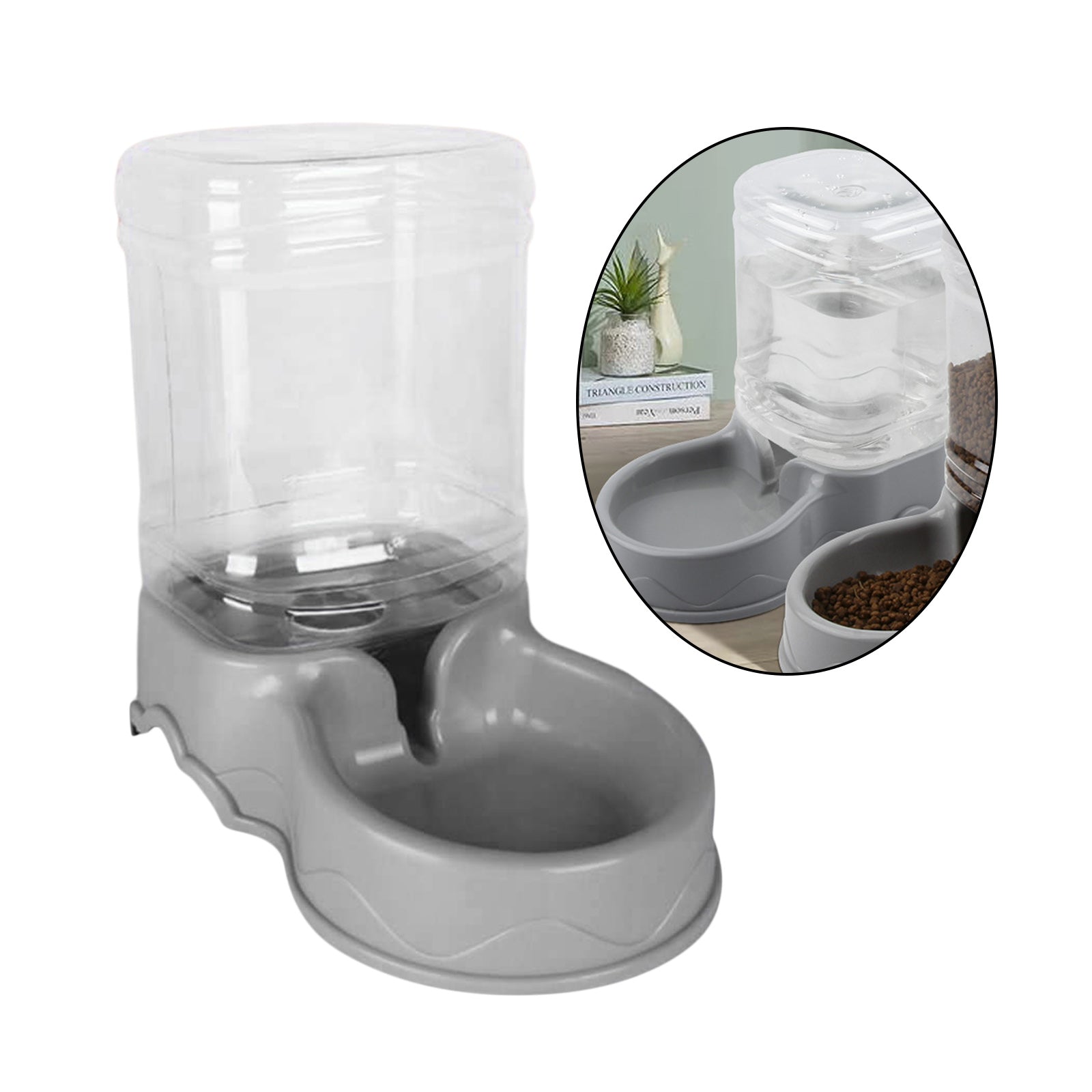 3.5L Automatic Pet Feeder Wate Food Dispenser for Small Medium Large Cat Dog Water Drinking Drinker Dish Small Medium Dog - Daisan Mart