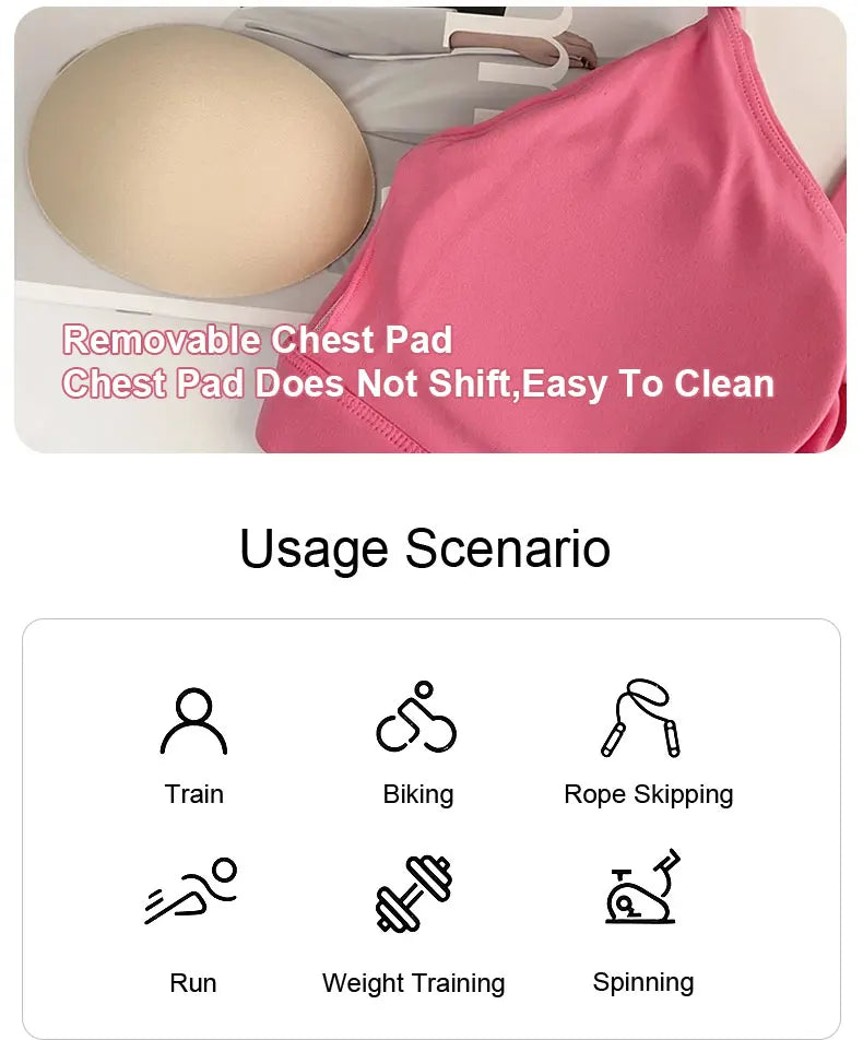 Áo Bra Thể Thao Nữ Sexy Lưng, Nhanh Khô, Chống Sốc - Daisan Mart