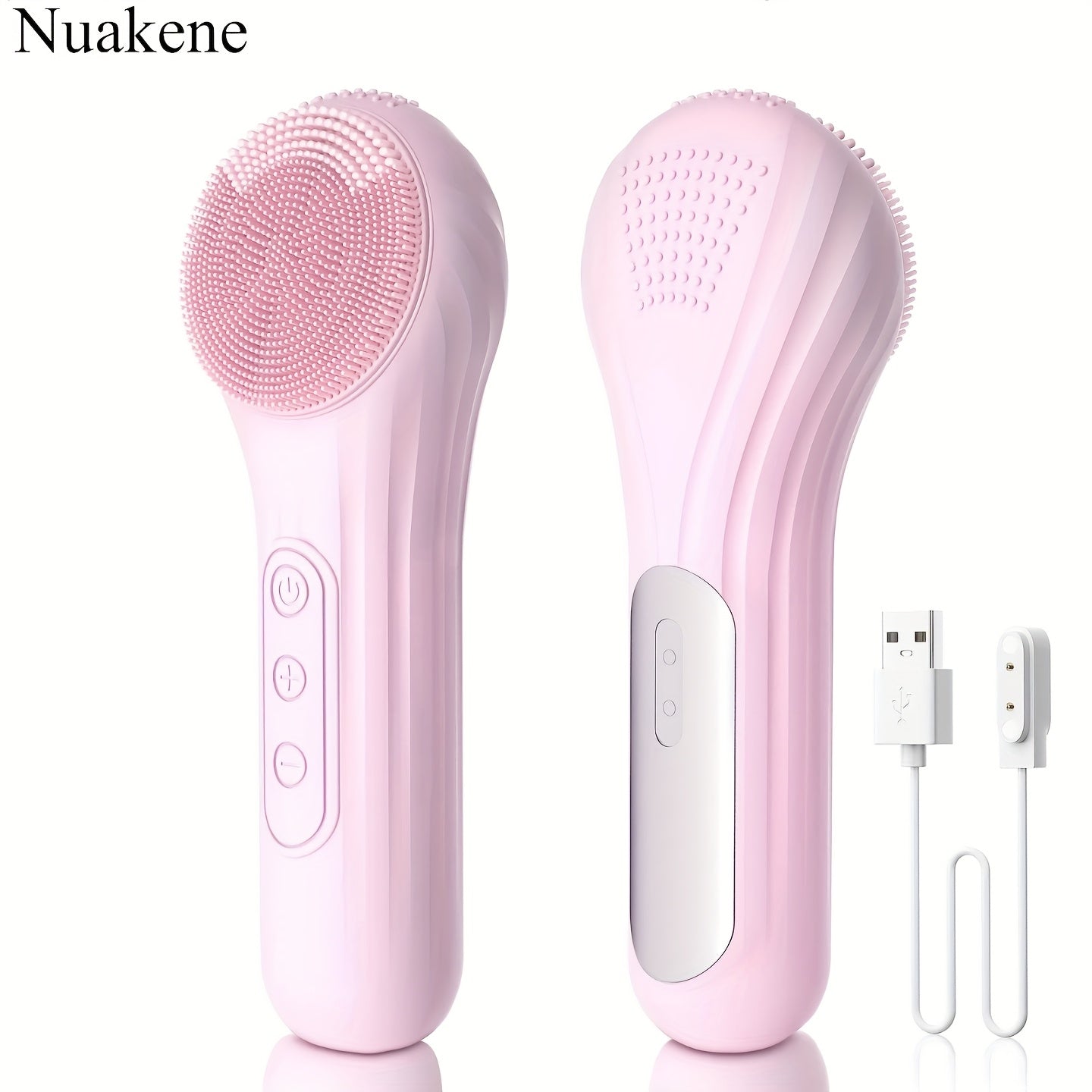 Nuakene Chổi Rửa Mặt 2in1 Sạc Từ, 5 Chế Độ Mát Xa - Daisan Mart