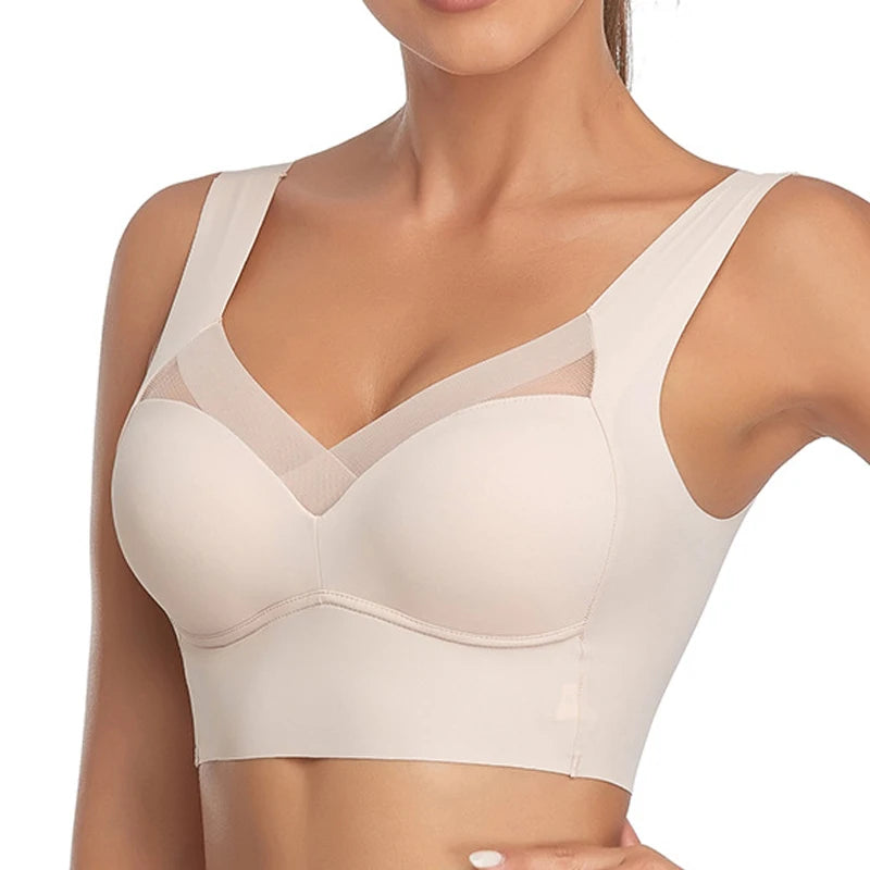 Áo Ngực Nữ Không Đường May Ren Đẩy Nâng Plus Size - Daisan Mart