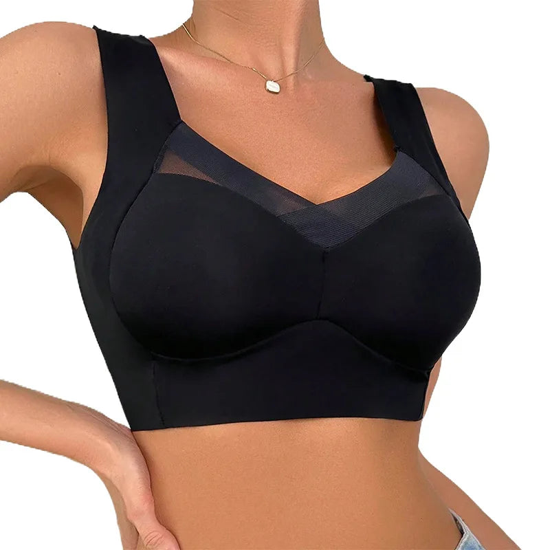 Áo Ngực Nữ Không Đường May Ren Đẩy Nâng Plus Size - Daisan Mart