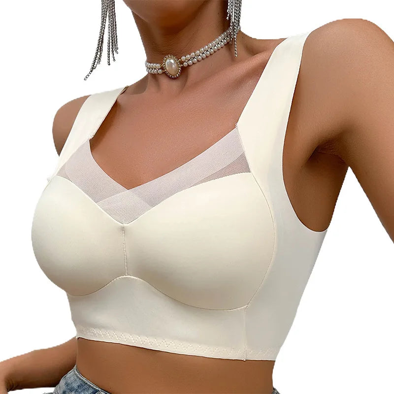 Áo Ngực Nữ Không Đường May Ren Đẩy Nâng Plus Size - Daisan Mart