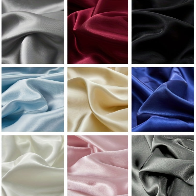 2pcs Soft And Breathable Satin Pillowcase With Elastic Cord - Perfect For A Comfortable Sleep In Your Bedroom - Daisan Mart