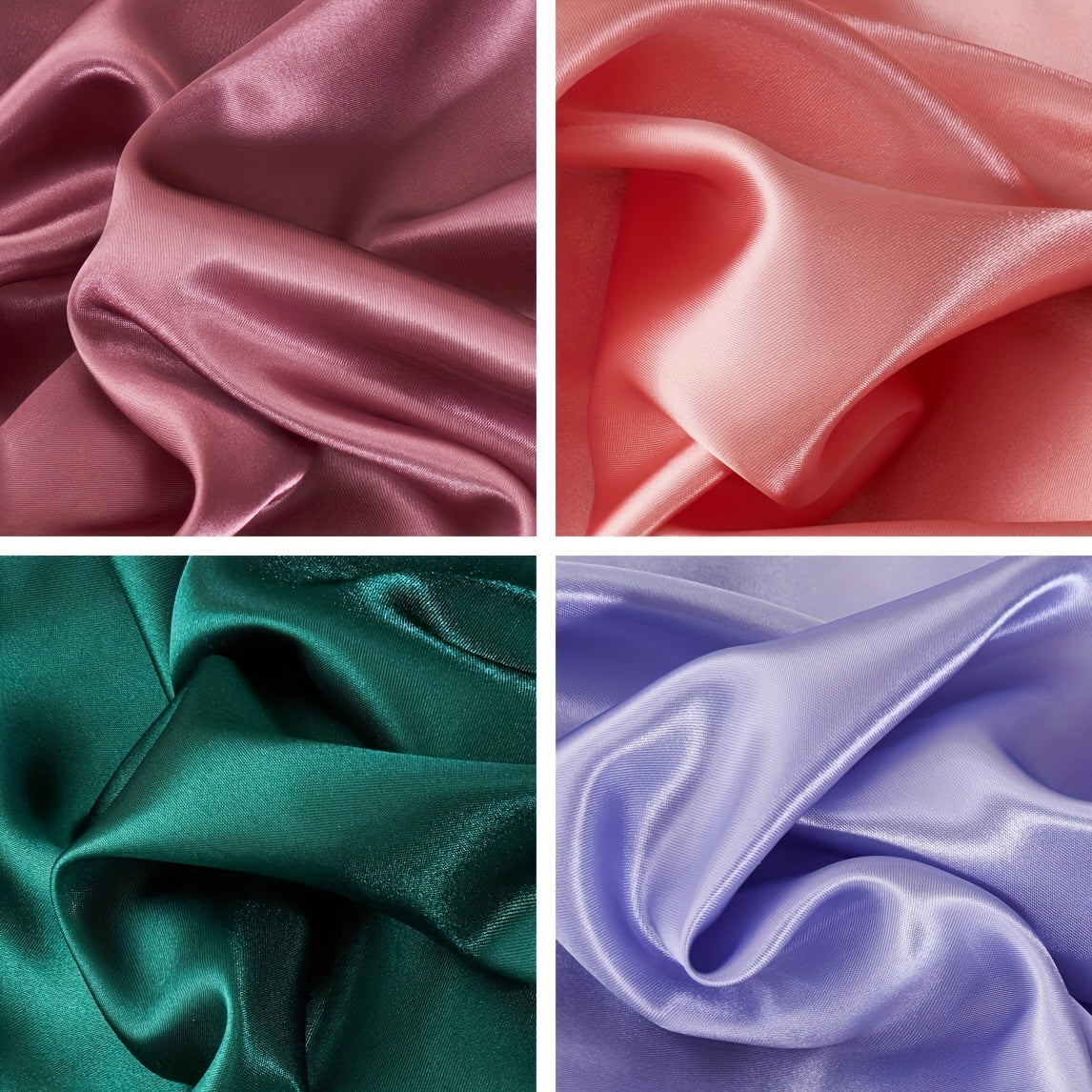 2pcs Soft And Breathable Satin Pillowcase With Elastic Cord - Perfect For A Comfortable Sleep In Your Bedroom - Daisan Mart