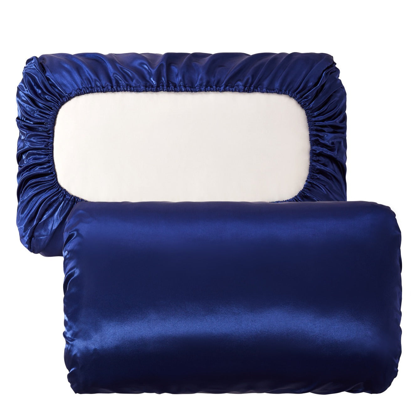 2pcs Soft And Breathable Satin Pillowcase With Elastic Cord - Perfect For A Comfortable Sleep In Your Bedroom - Daisan Mart