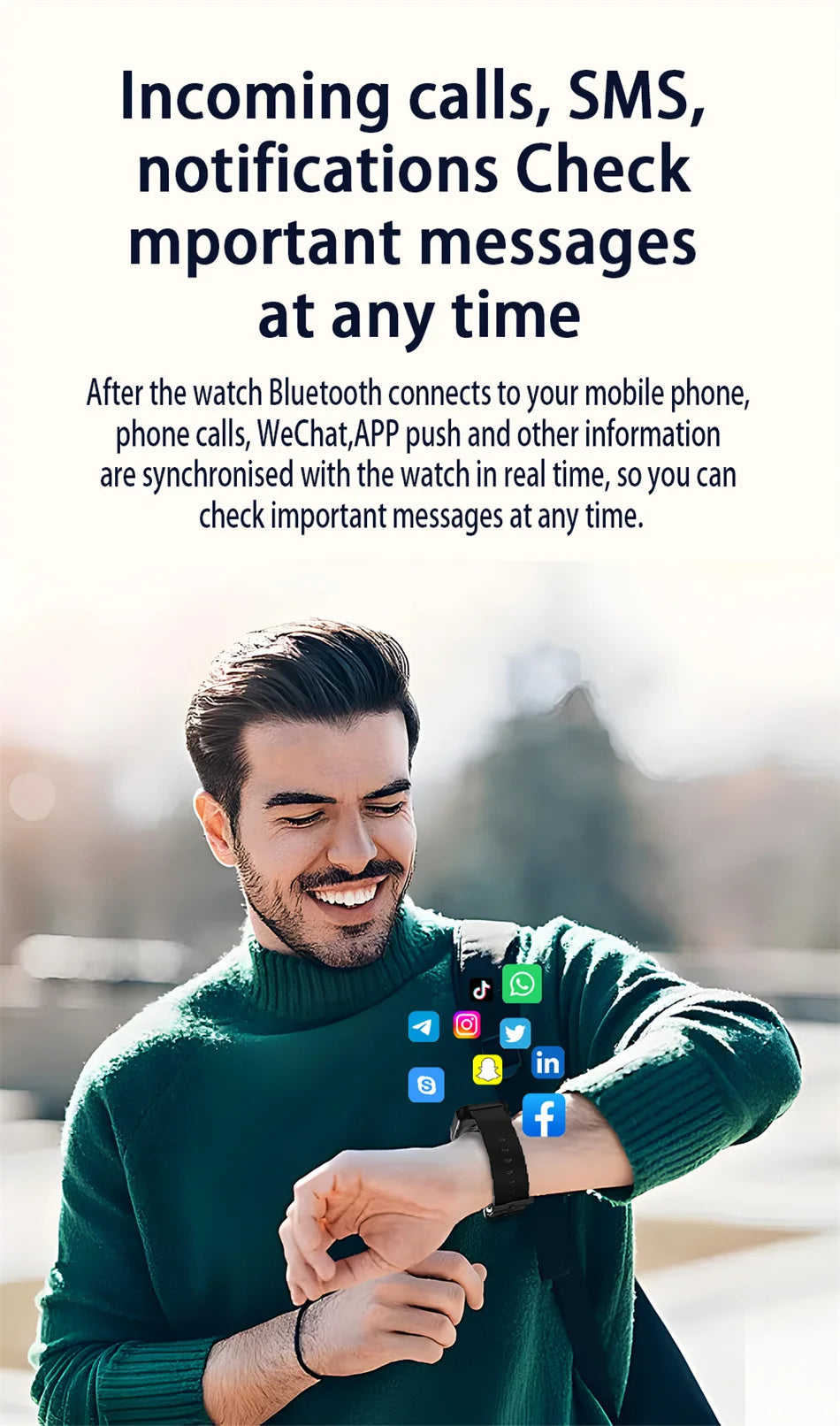 Smartwatch 2025 Photography, BT Calling, Multi-Sport