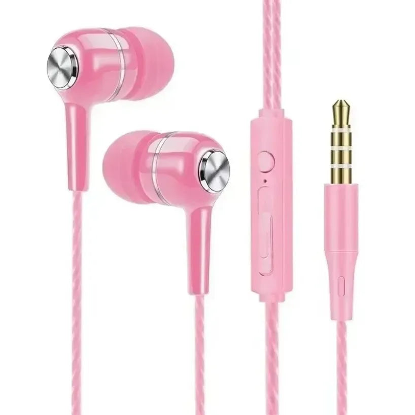 Tai nghe nhét tai 3.5mm Bass HiFi có mic cho điện thoại - Daisan Mart